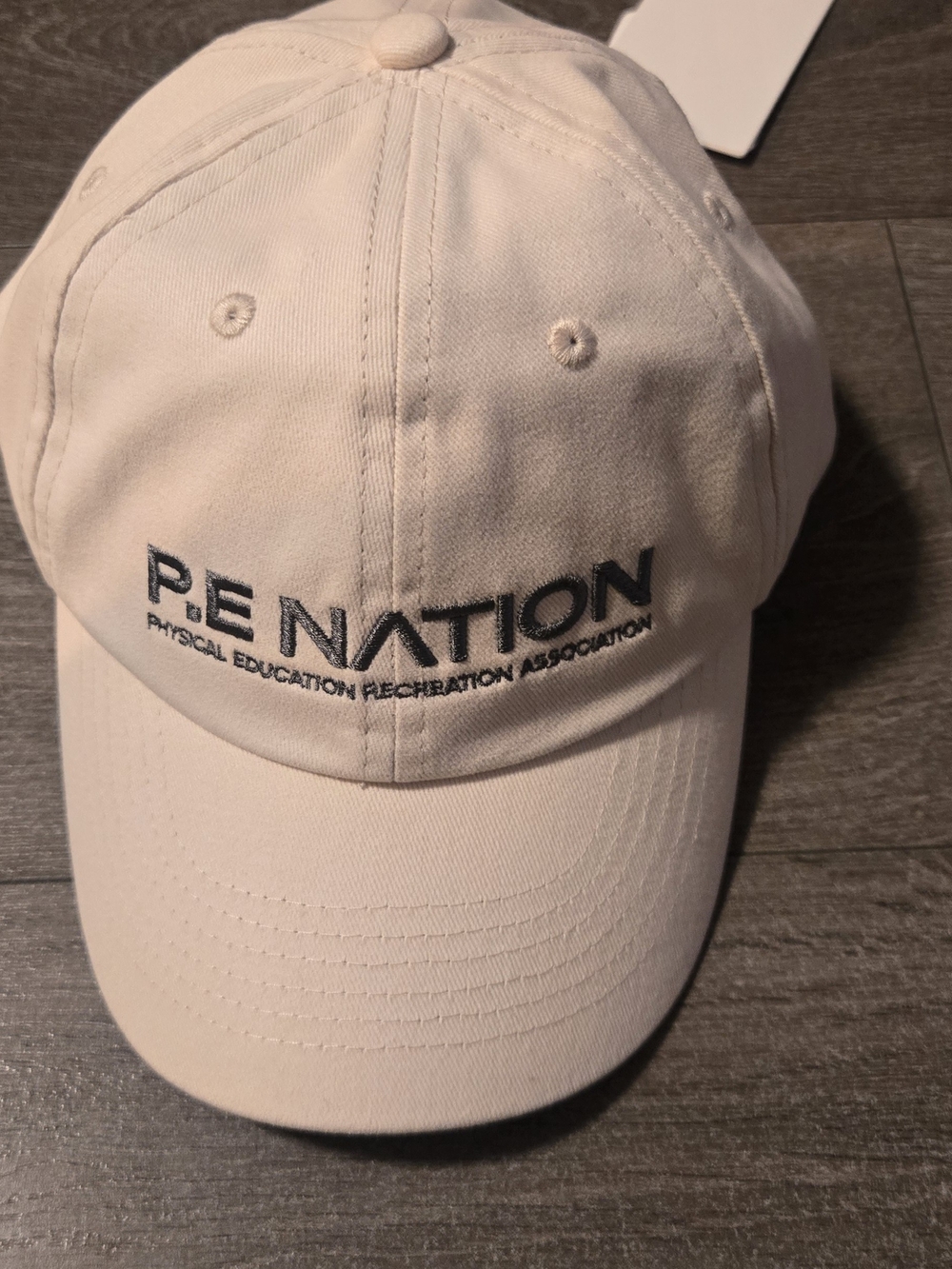 PE NATION Embroidered Cream Baseball Cap